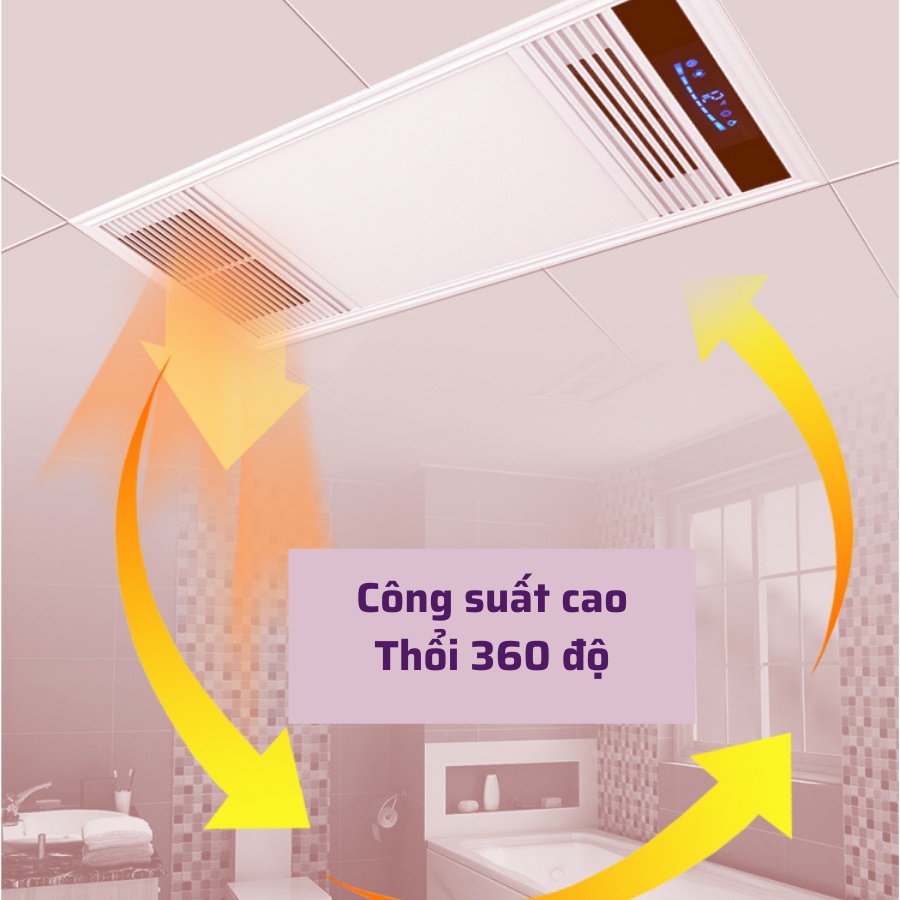 Quạt sưởi âm trần KAW / TLC đa năng sưởi ấm, làm mát, thông gió, chiếu sáng siêu tiết kiệm điện 60x30/30x30