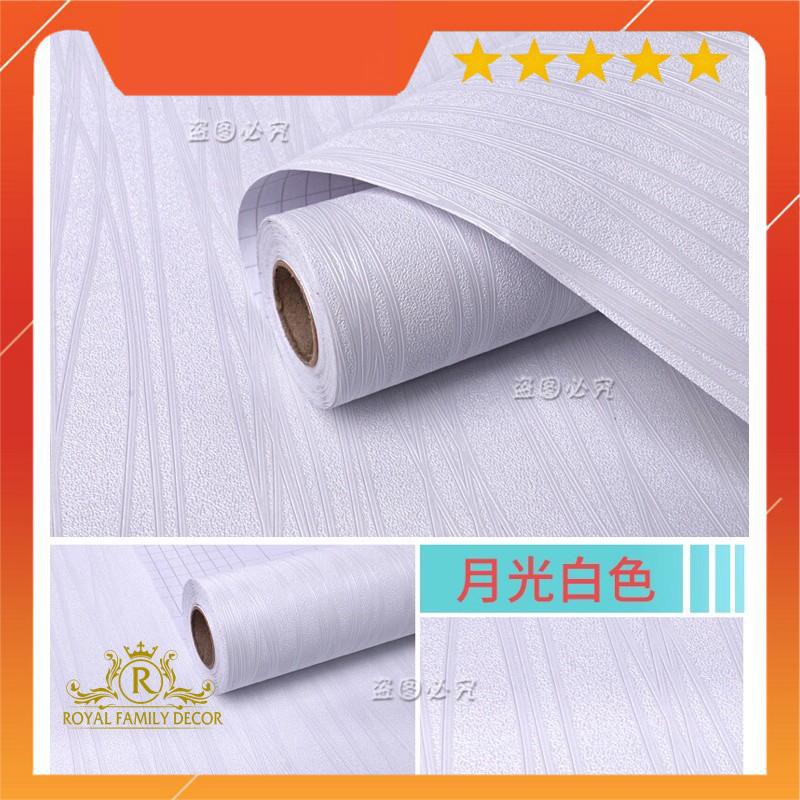 [SALE] 10m Giấy dán tường ĐƠN SẮC nhiều mẫu - khổ rộng 45cm (có sẵn keo)