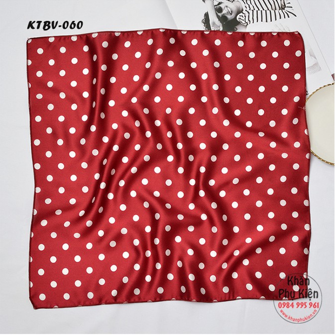 Khăn Turban Chấm Bi Đỏ
