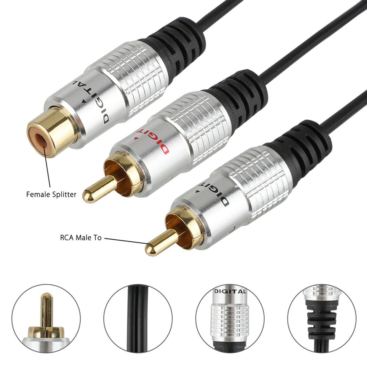 Dây Cáp Âm Thanh Chữ Y Mạ Vàng 2rca Revolution 1 0.25m | BigBuy360 - bigbuy360.vn