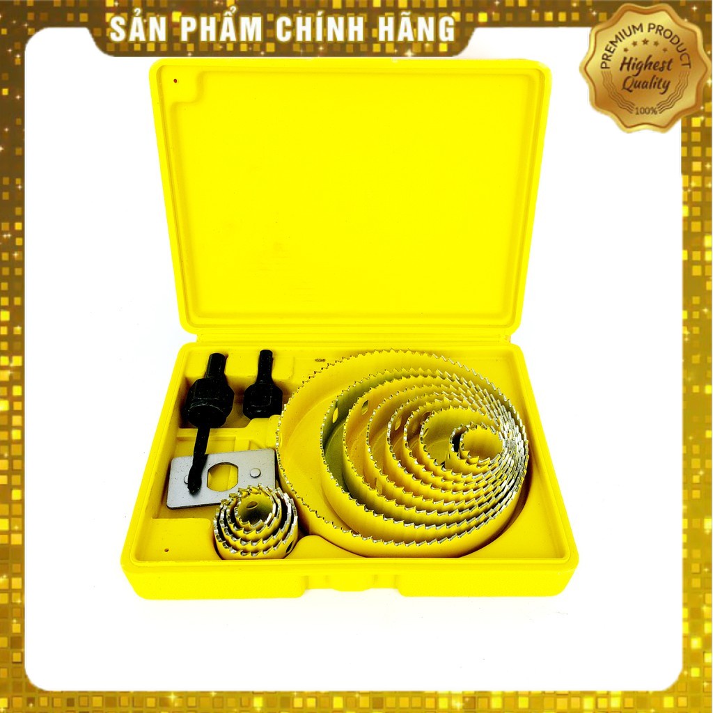 KHOÉT LỖ GỖ- TRẦN THẠCH CAO  BỘ 16PC VÀNG HÀNG CAO CẤP