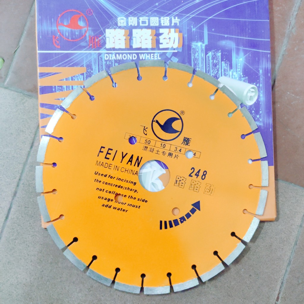 Lưỡi cắt 400mm răng thưa, cắt đa năng, cắt gạch, cắt tường, mặt đường bê tông, cắt bê tông ASING/FEIYAN chính hãng