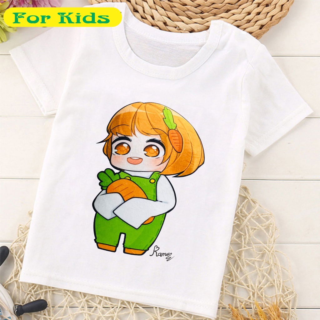 Áo thun trẻ em bé 2 màu hồng trắng in hình hero team cực hot