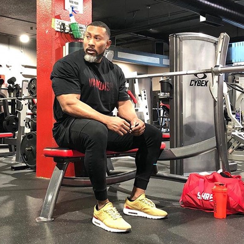 Áo thun cotton ngắn tay phong cách thể thao năng động cho nam