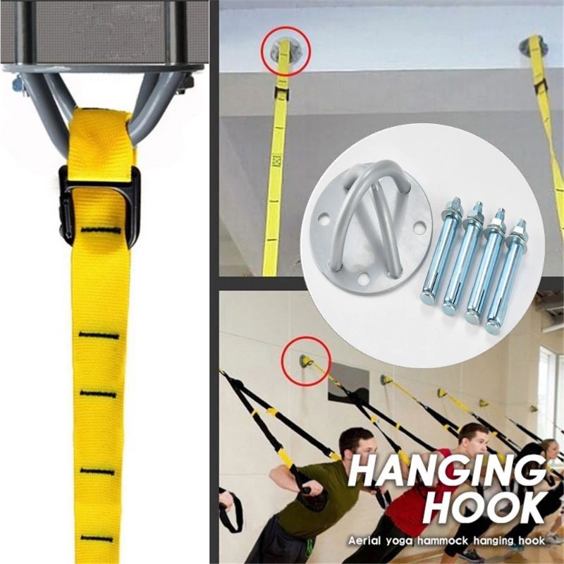 Bộ Giá Móc Treo Võng Tập Yoga Bay Bằng Thép - Phụ kiện lắp Võng Yoga HANGING HOOK