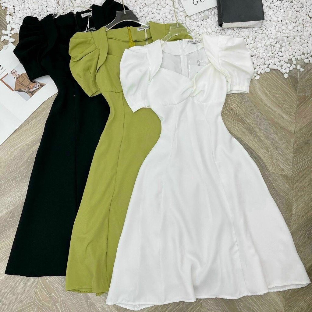 Váy maxi thô tay bồng siêu độc lạ tôn dáng đi chơi đi tiệc | BigBuy360 - bigbuy360.vn