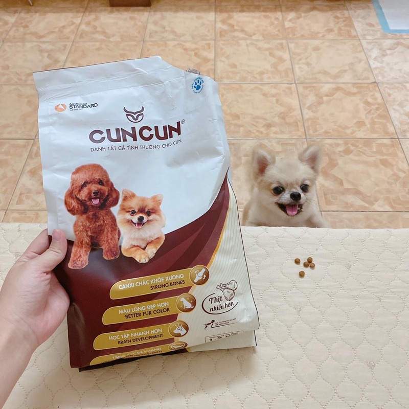 [Mã PET50K giảm Giảm 10% - Tối đa 50K đơn từ 250K] Hạt ăn cho cún CUNCUN PLUS cho chó nhỏ 1.2kg