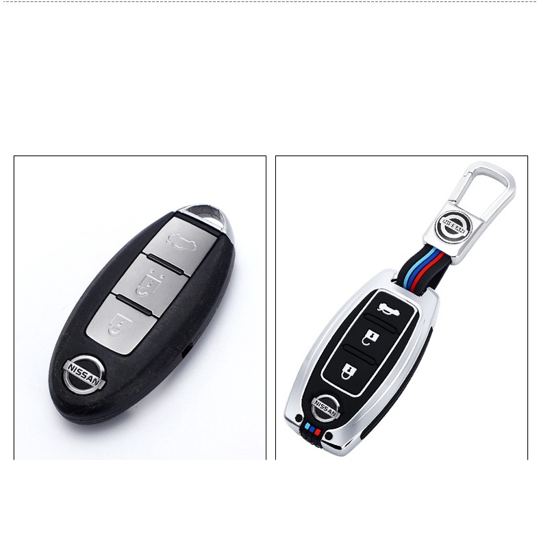 Ốp Chìa Khóa Xe Nissan Xtrail, Teana, Terra, Navara, Sunny, Almera Hợp Kim Kẽm