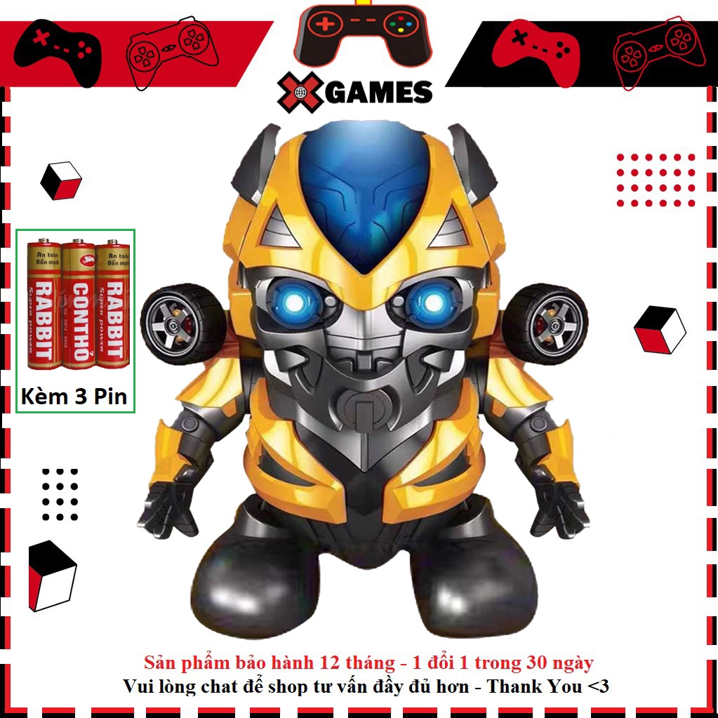 Bumblebee transformer Dance Hero-Robot nhảy múa vui nhộn cho bé yêu  cỡ to