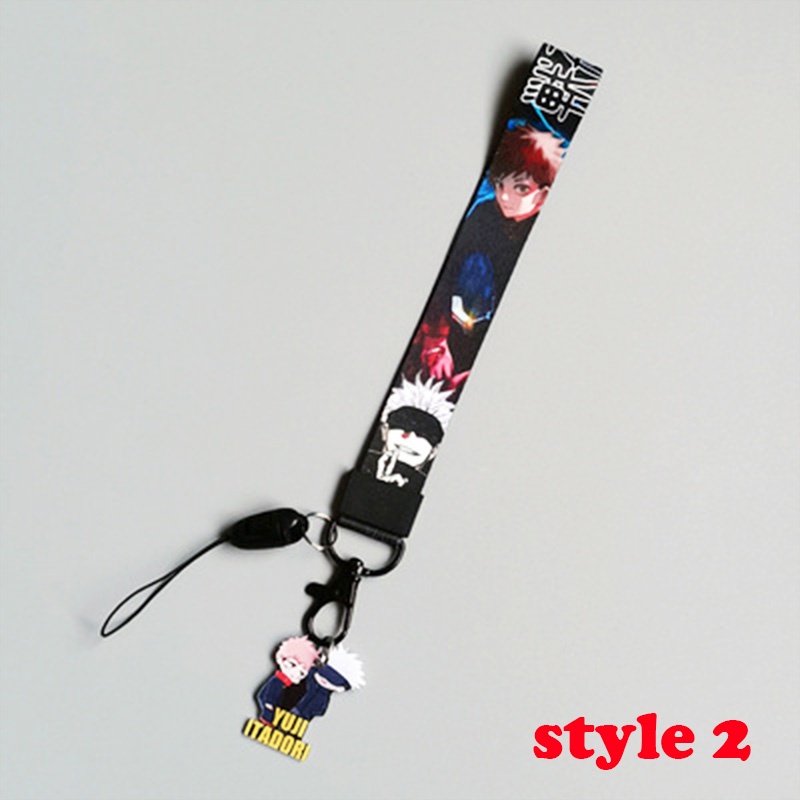 Dây đeo điện thoại/ thẻ ID/ chìa khóa in hình Anime Jujutsu Kaisen kiểu dáng đẹp mắt DIY