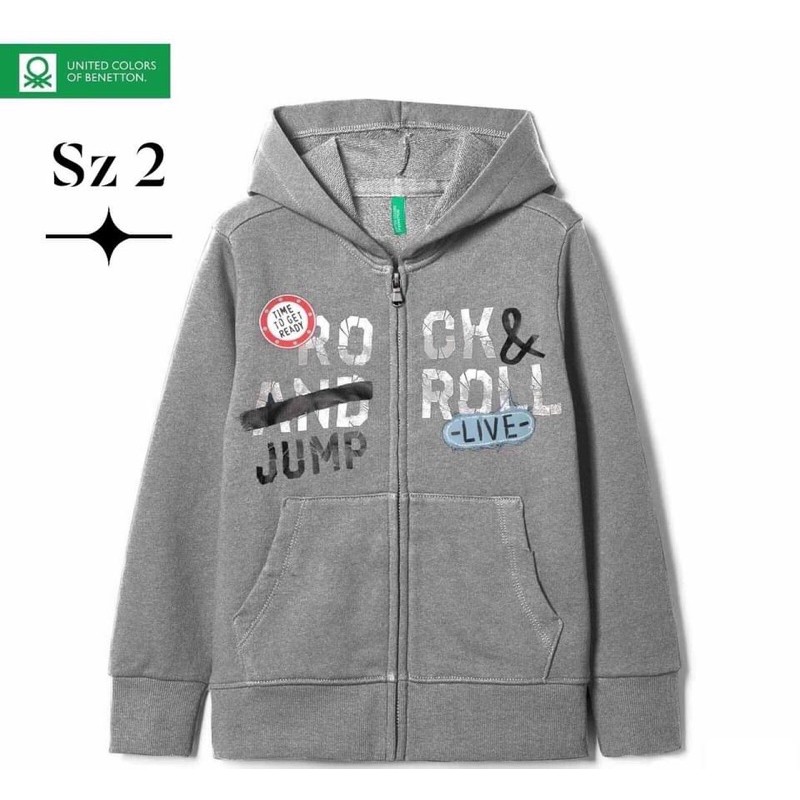 Áo khoác da cá liền nón Benetton Cambo xk