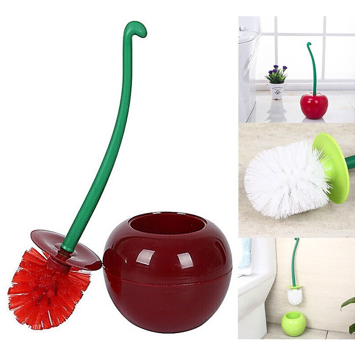 Bàn chải chà nhà vệ sinh WC phụ kiện phòng tắm hình trái cherry