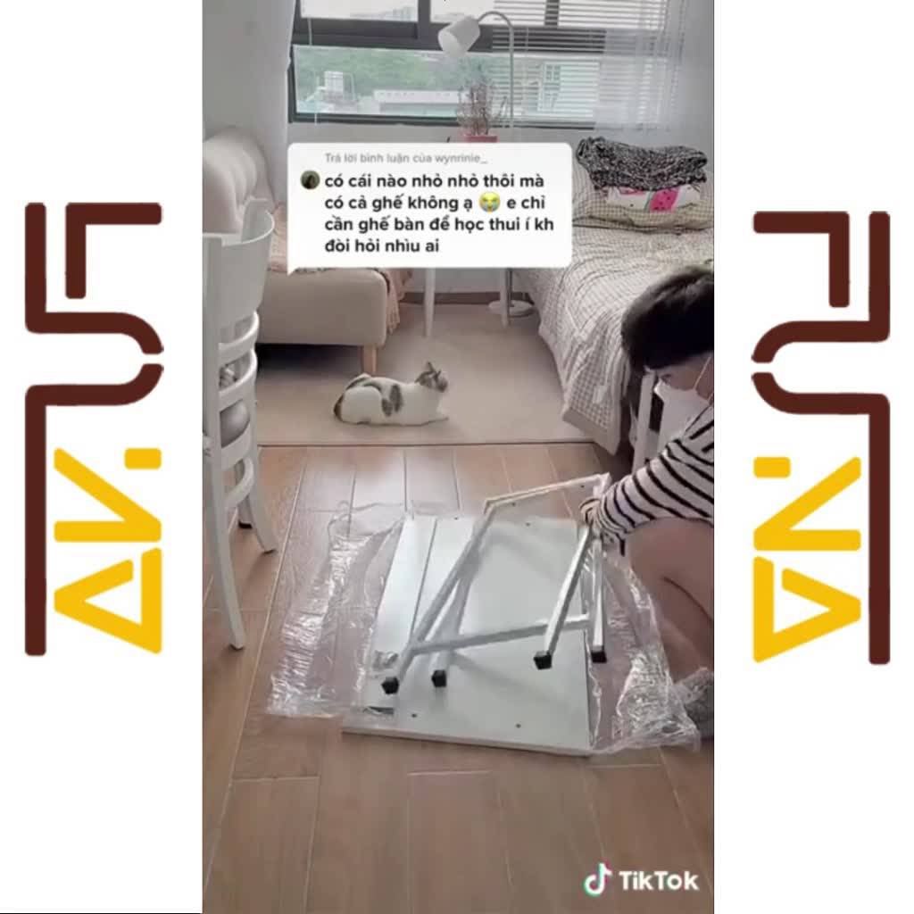 Bàn làm việc học tập FUNA mặt bàn bo góc và định vị 4 lỗ bắt ốc dễ tháo lắp, chân sắt sơn tĩnh điện mặt gỗ MDF cao cấp | BigBuy360 - bigbuy360.vn