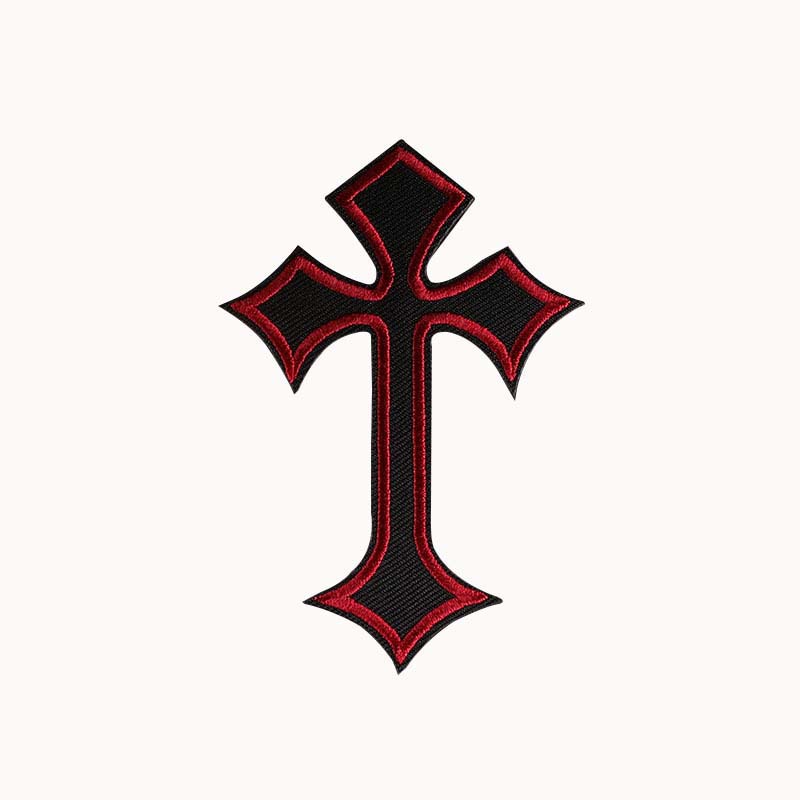 Sticker Ủi Thêu Hình Thánh Giá 10.3 * 7CM
