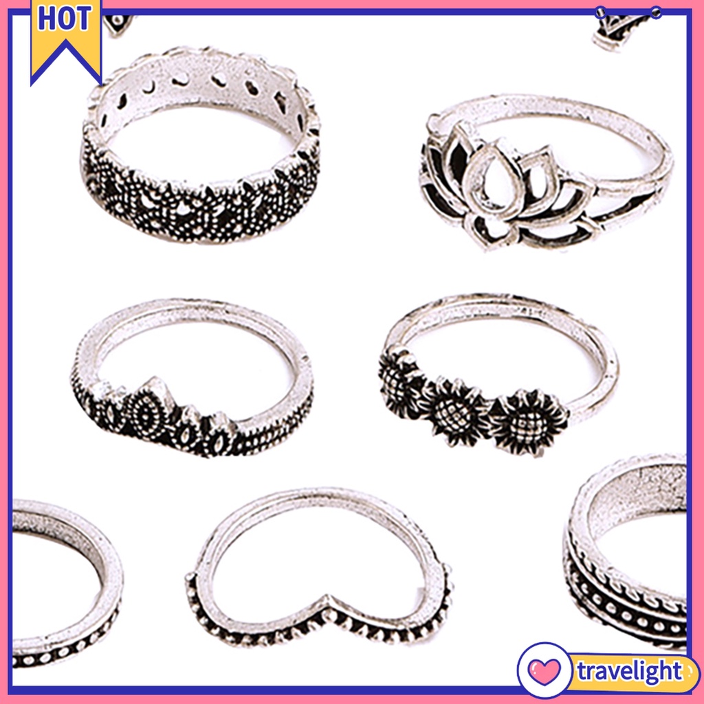 Set 15 Nhẫn Nữ Thời Trang Vintage