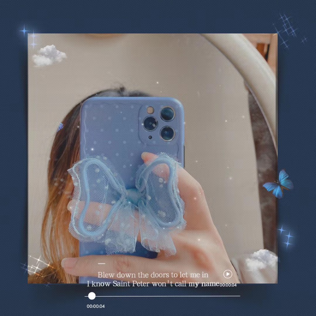 ốp điện thoại Họa Tiết Ren Đính Nơ Dễ Thương Cho Iphone 7 8plus X Xr Xsmax 11 Pro Promax | BigBuy360 - bigbuy360.vn