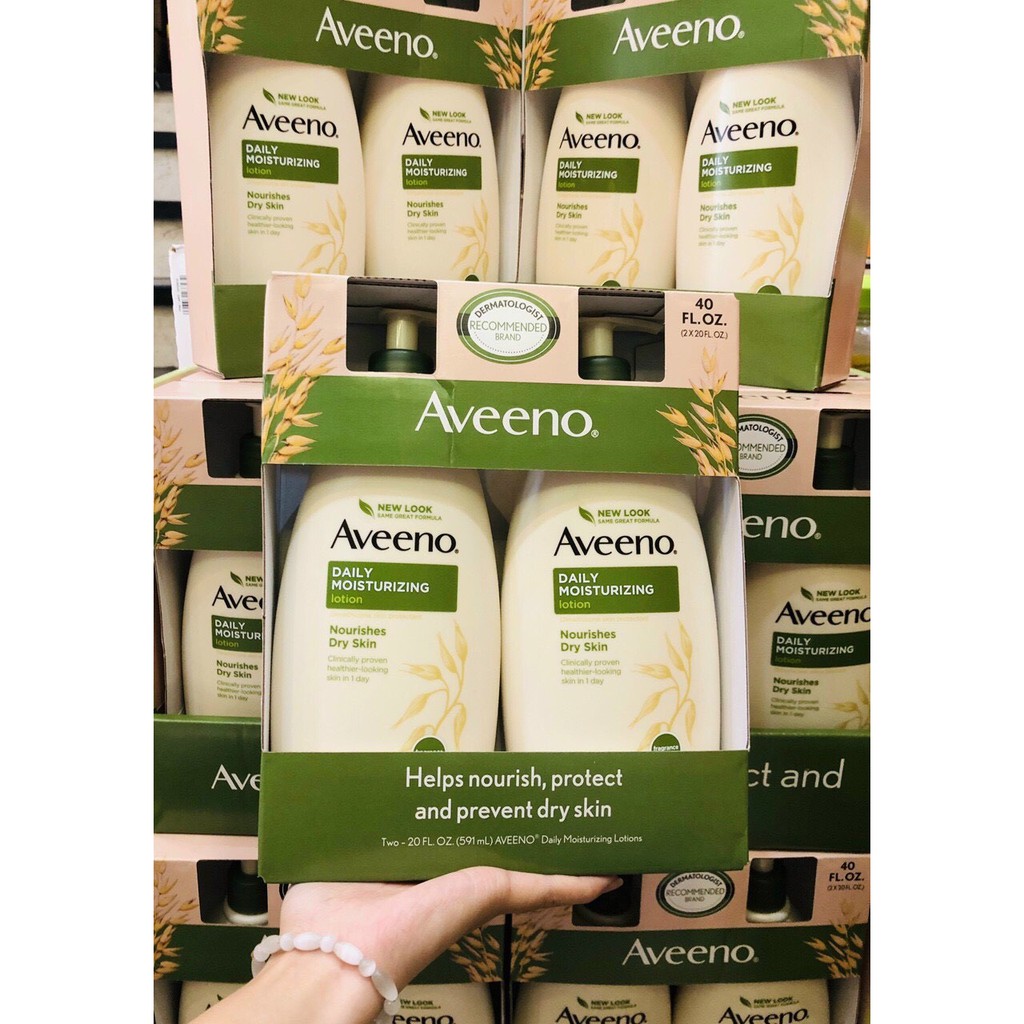 BILL MỸ Sữa dưỡng thể Aveeno Daily Moisturizing Lotion 591ml Của Mỹ