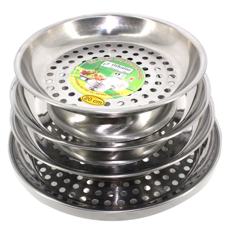 Vỉ hấp inox có chân trụ,vỉ hấp inox hàng dày cao cấp tithafac có 3 size 20-22-24 cm