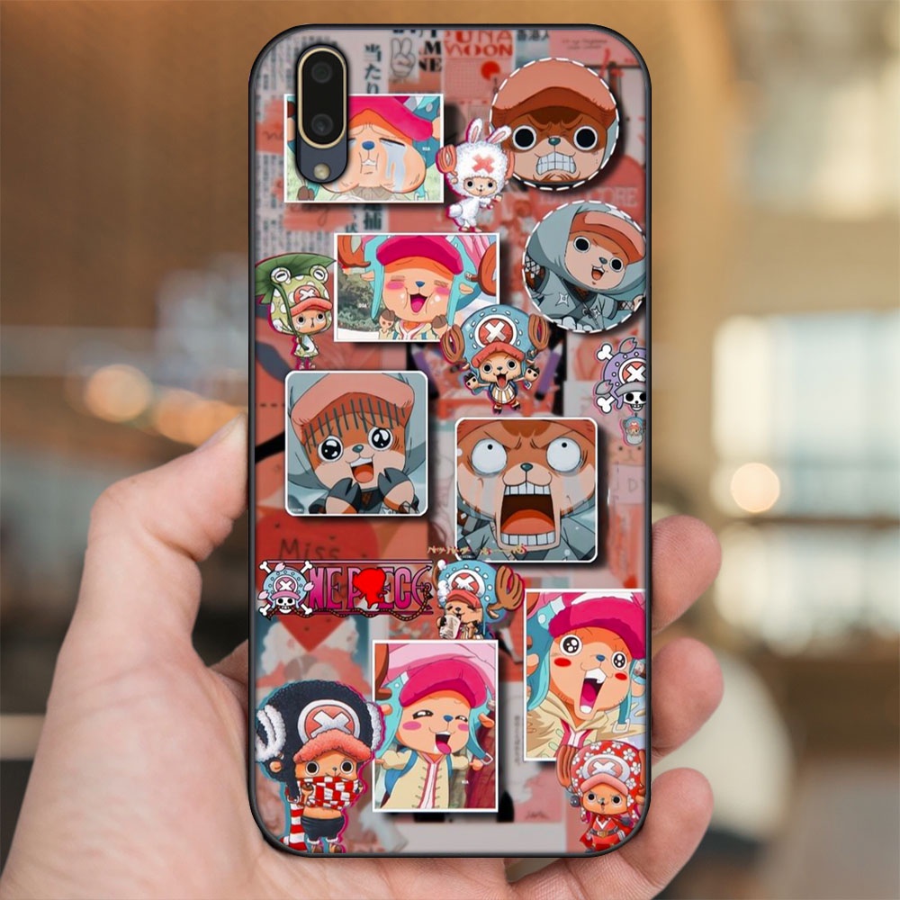 Ốp lưng Vivo V11 viền đen in hình Chopper One Piece Đảo Hải Tặc