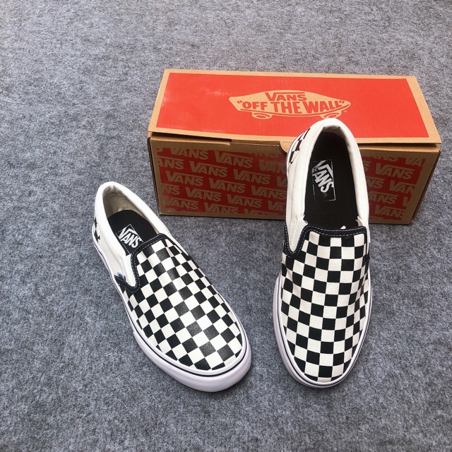 [Tặng hộp giày + tất thời trang] giày thể thao ol lười đen trắng | BigBuy360 - bigbuy360.vn