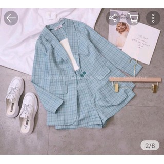 Set vest kẻ caro cao cấp