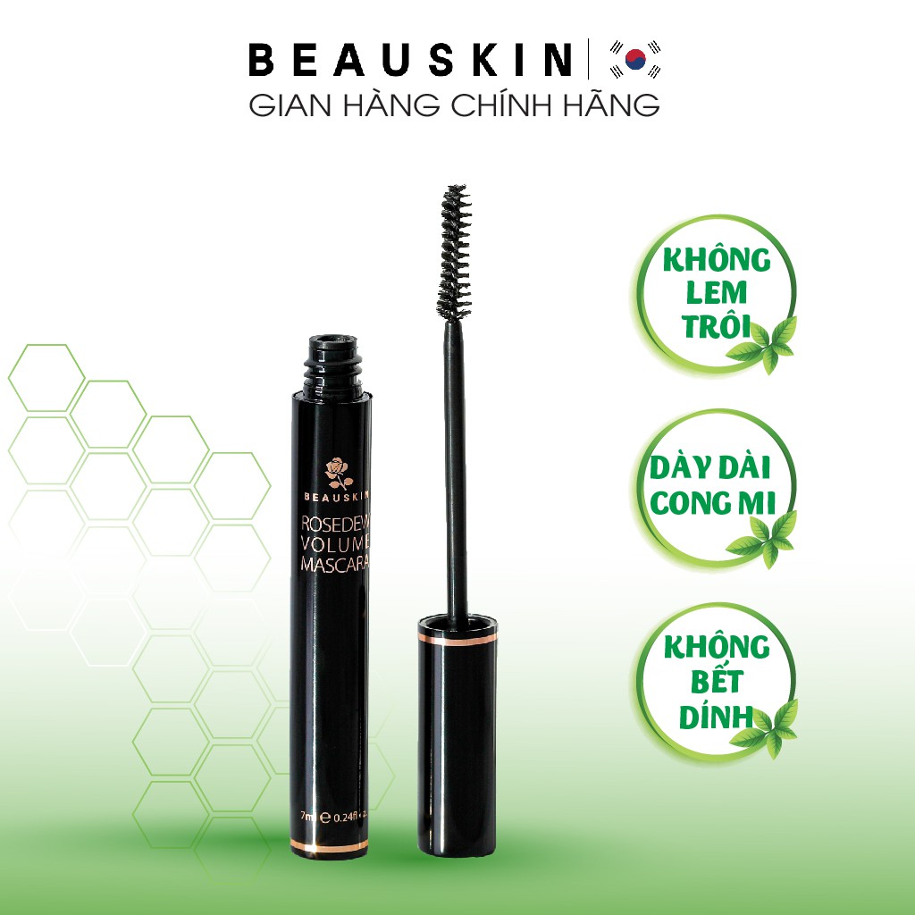 Chuốt Mi BEAUSKIN Rosedew Volume Collagen Mascara Không Lem Trôi, Dài Dày  Cong Mi 7ml - BMMS0200210 | Shopee Việt Nam