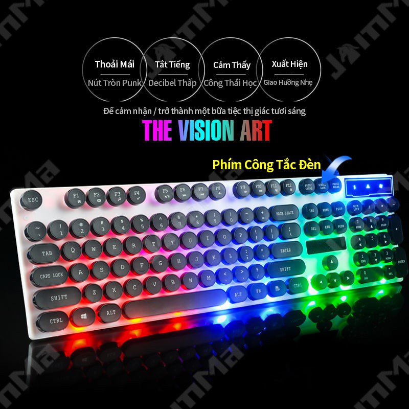 Keyboard with mouse, colorful control