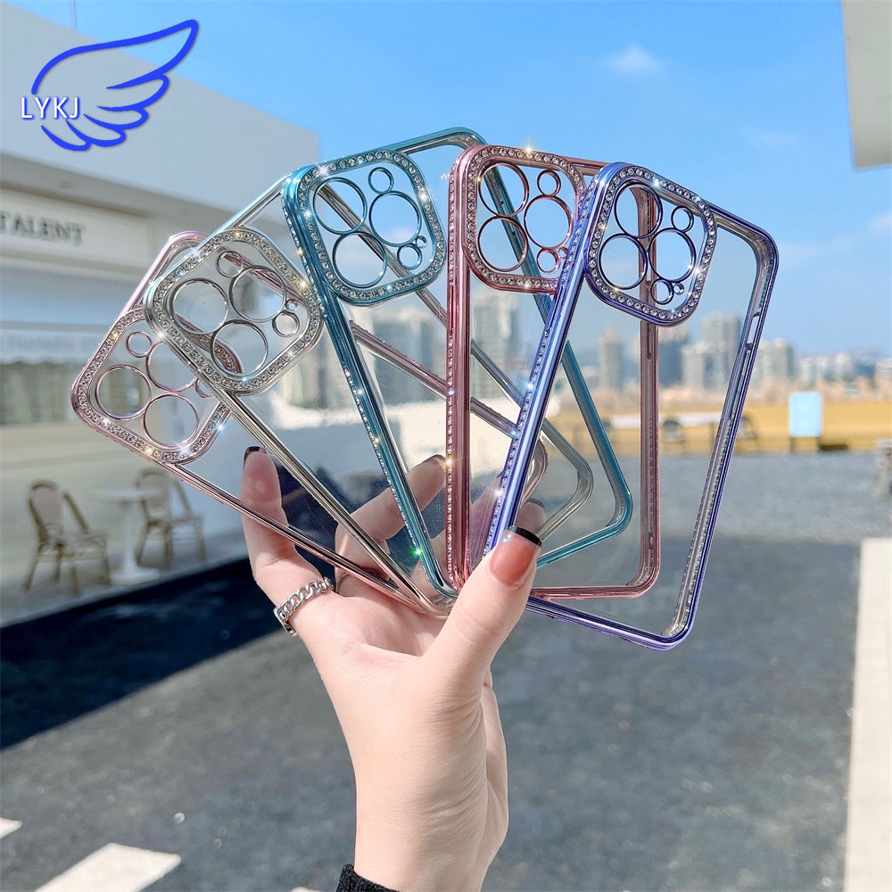 Ốp Điện Thoại TPU Mềm Mạ Điện Chống Sốc Cho iPhone 11 12 pro 11 pro max 12 promax 13 pro