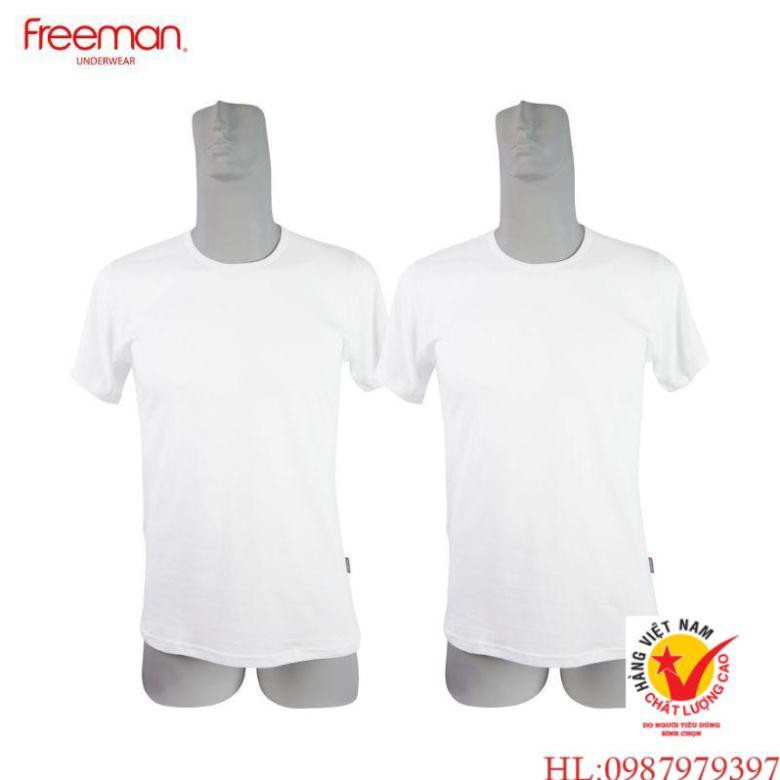 Freeman TSF313,TSF314[video],áo thun cổ tròn size đại, big size mặc lót, thể thao, dạo phố...