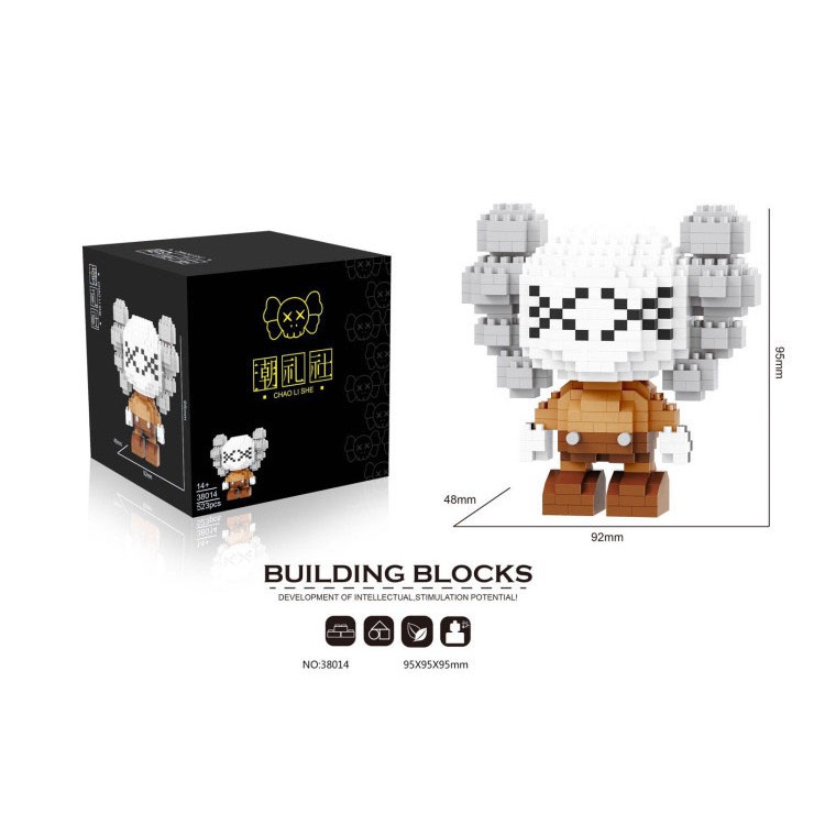 Lego nanoblock kaws mini Đồ chơi lắp ráp xếp hình lego nano block  cho bé Mã Chaoli