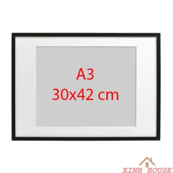 Khung ảnh A3 trơn kích thước (30x42)cm mặt mica.