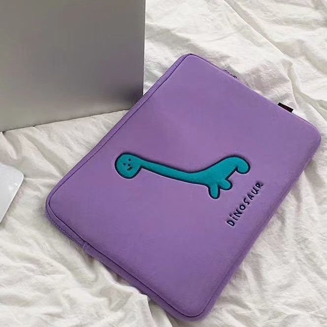 Túi Đựng laptop / Máy Tính Bảng Họa Tiết Khủng Long Hoạt Hình Ốp