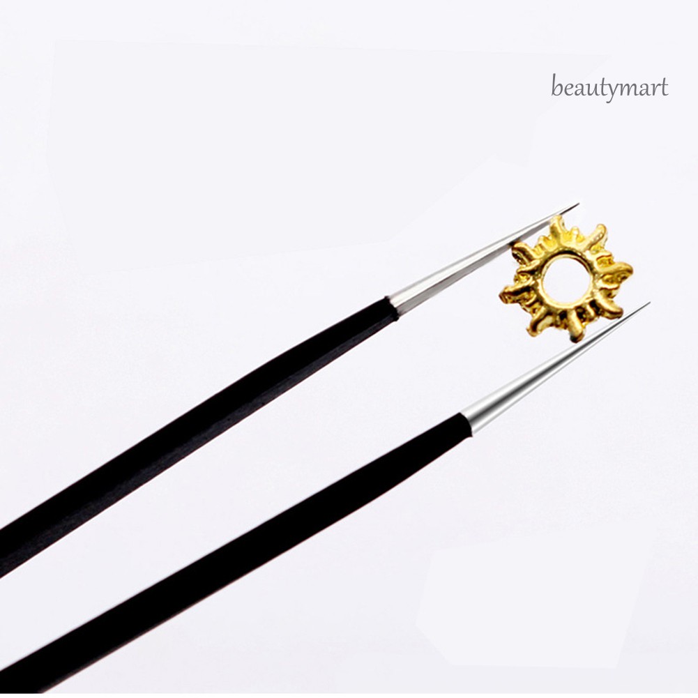 [Hàng mới về] Nhíp gắp hạt đính móng trang trí nghệ thuật thiết kế hai đầu bằng thép không gỉ