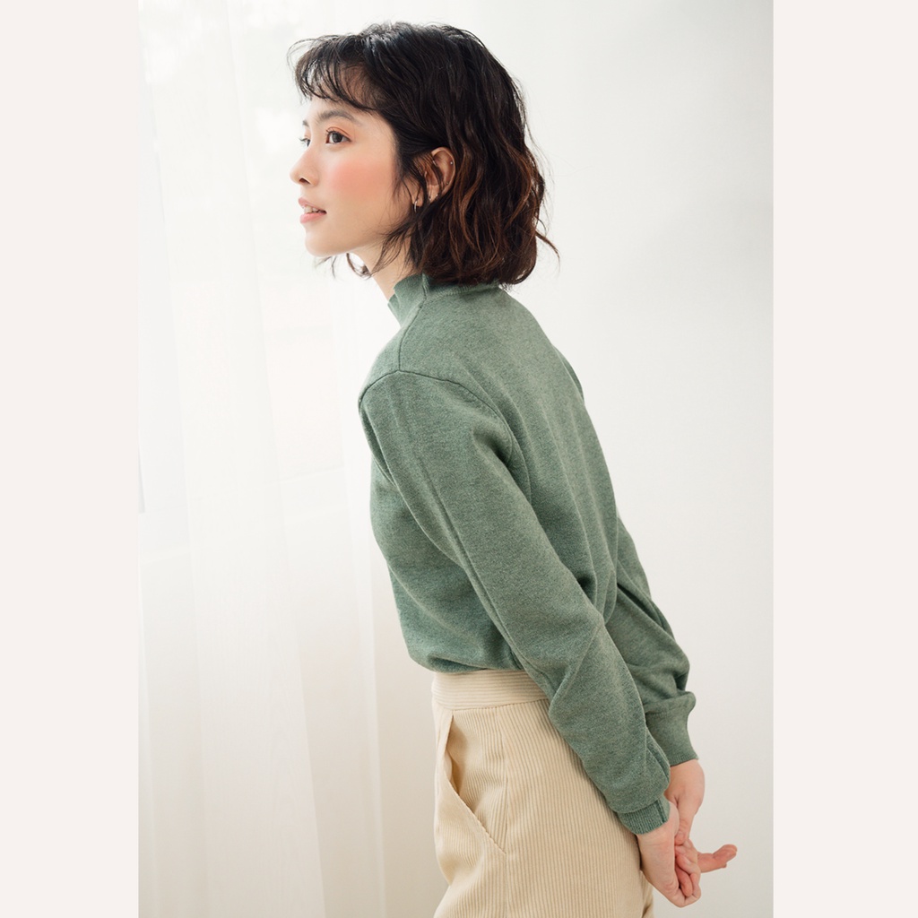 BLEUBIRD Áo len dệt kim dài tay BASIC SWEATER | BigBuy360 - bigbuy360.vn