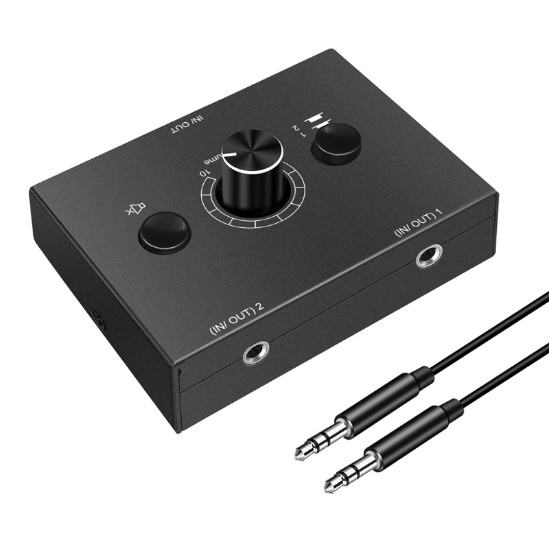 Bộ chuyển đổi âm thanh tai nghe 2 trong 1 đầu cắm 3.5mm