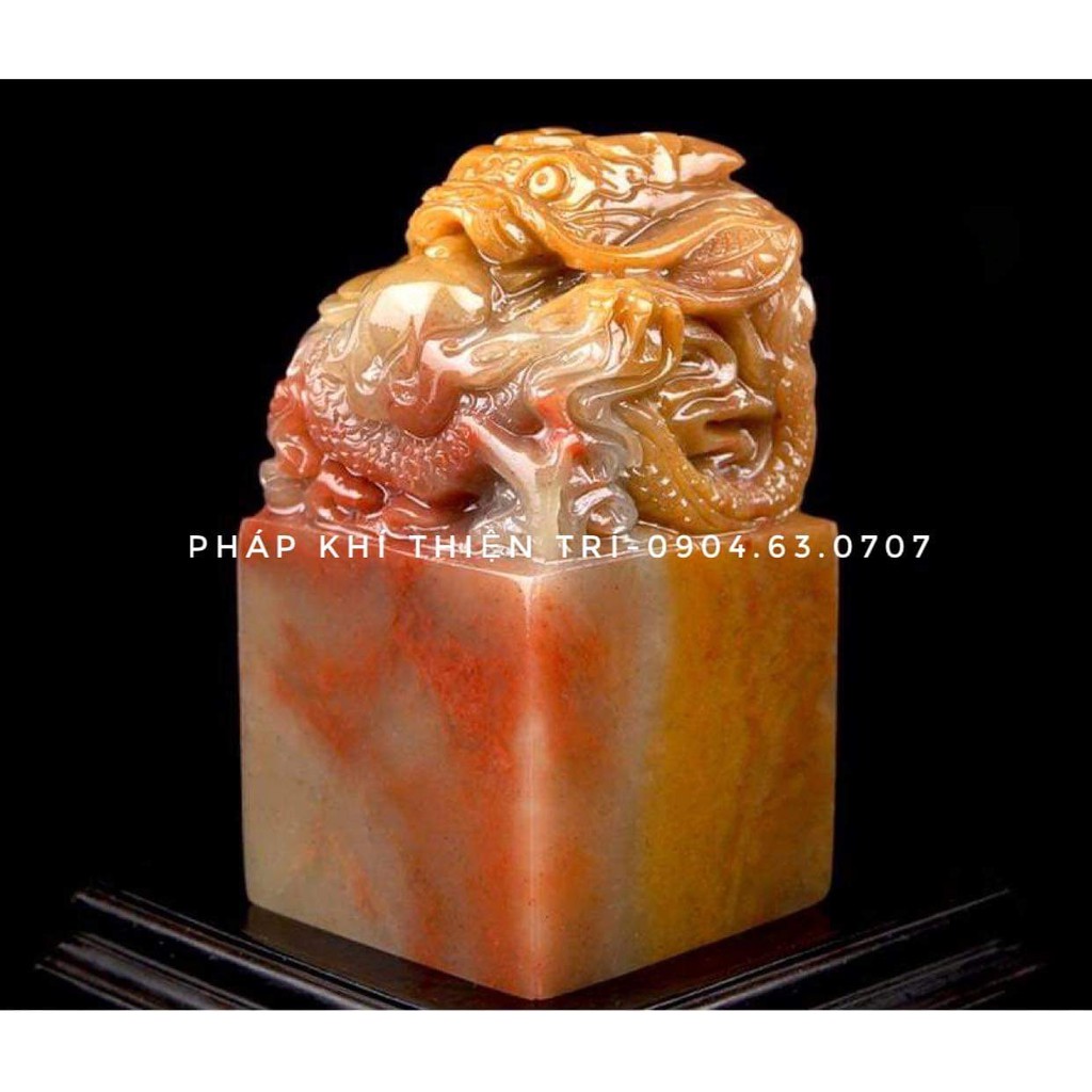 Ấn triện đá phong thủy, hình khối , nhiều hoa văn ,màu sắc. Hàng nhập khẩu