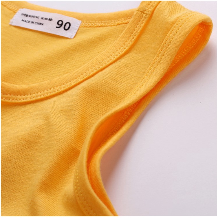 Áo Sát Nách Vải Cotton Dành Cho Bé 8 Màu Tùy Chọn