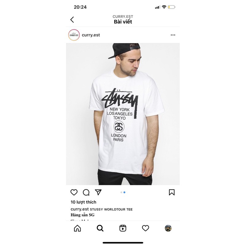 áo Stussy World Tour AUTHENTIC