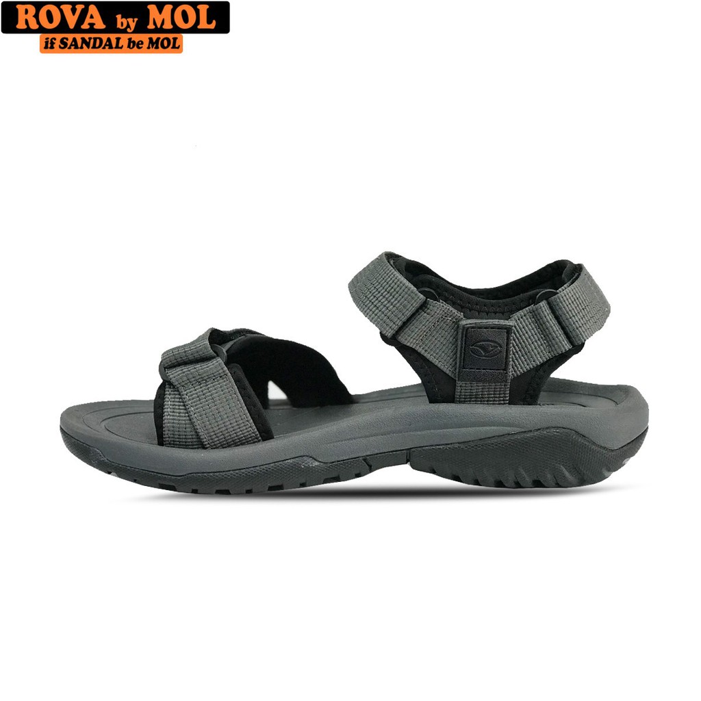 Giày sandal nam quai ngang có quai hậu cố định mang đi học đi biển du lịch hiệu Rova RV679G