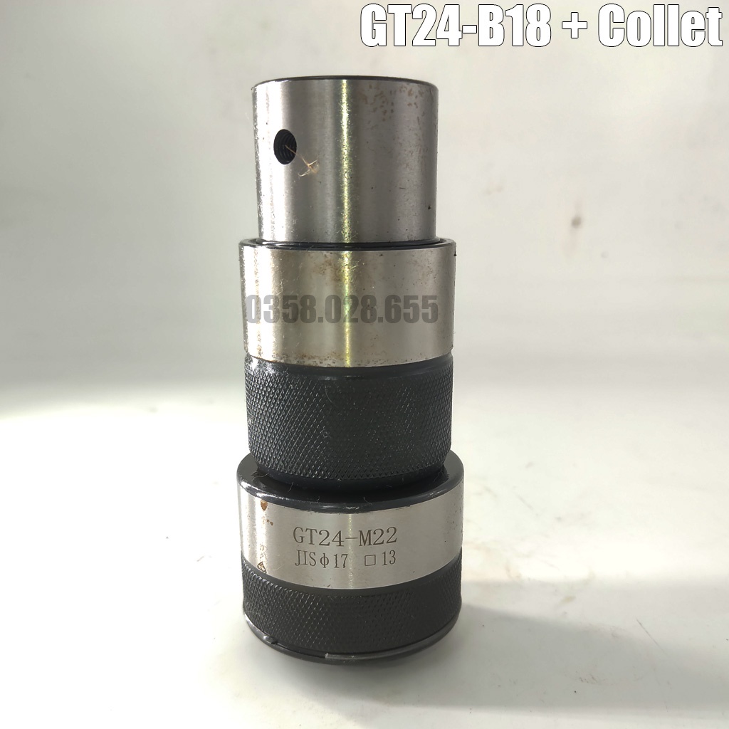 Cán kẹp mũi taro GT24-B18 kèm collet chống quá tải chuẩn JIS