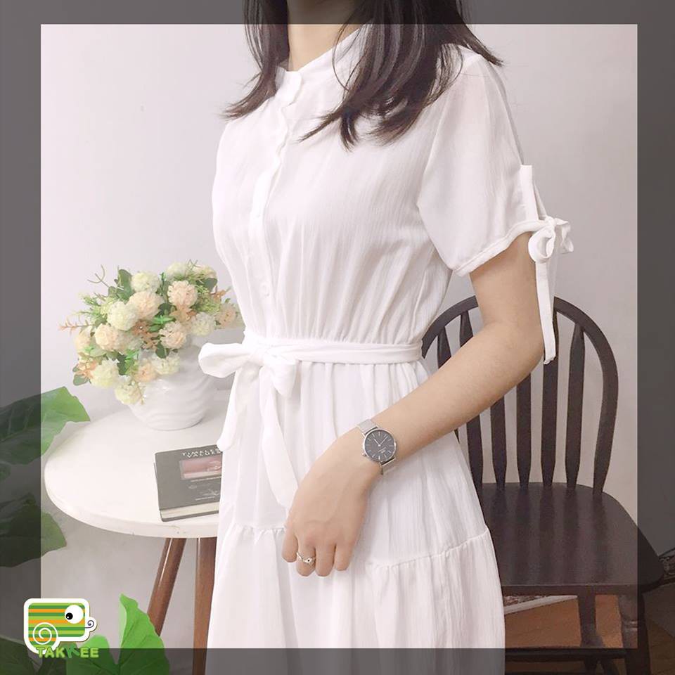 V210_VÁY ĐẦM XÒE LIỀN BÓ EO 3 MÀU SIÊU XINH HÌNH CHỤP THẬT(SẴN HÀNG)