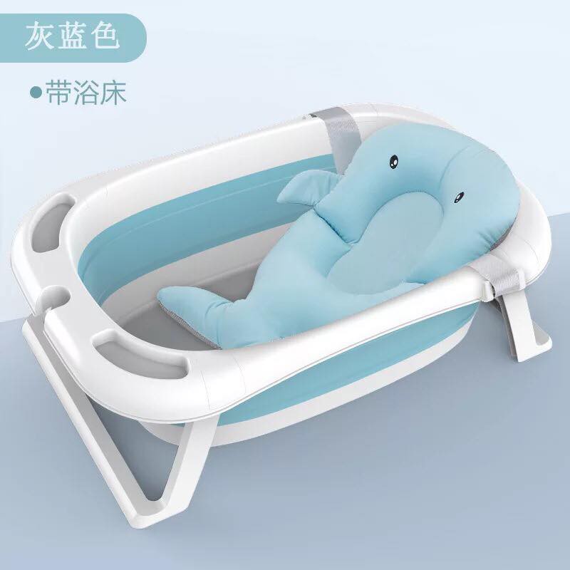 [BỂ TẮM BABY] Chậu tắm gập gọn cao cấp Hanbei (có nhiệt kế + Phao) cao cấp cho bé bền đẹp siêu rẻ.