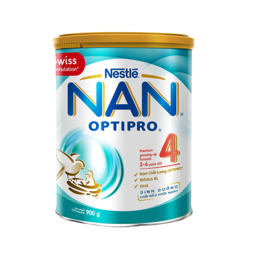 [Tặng 1 Bộ Gối Mền Cá Voi] Combo 2 Lon Sữa Bột Nestle NAN Optipro 4 (900g/lon)