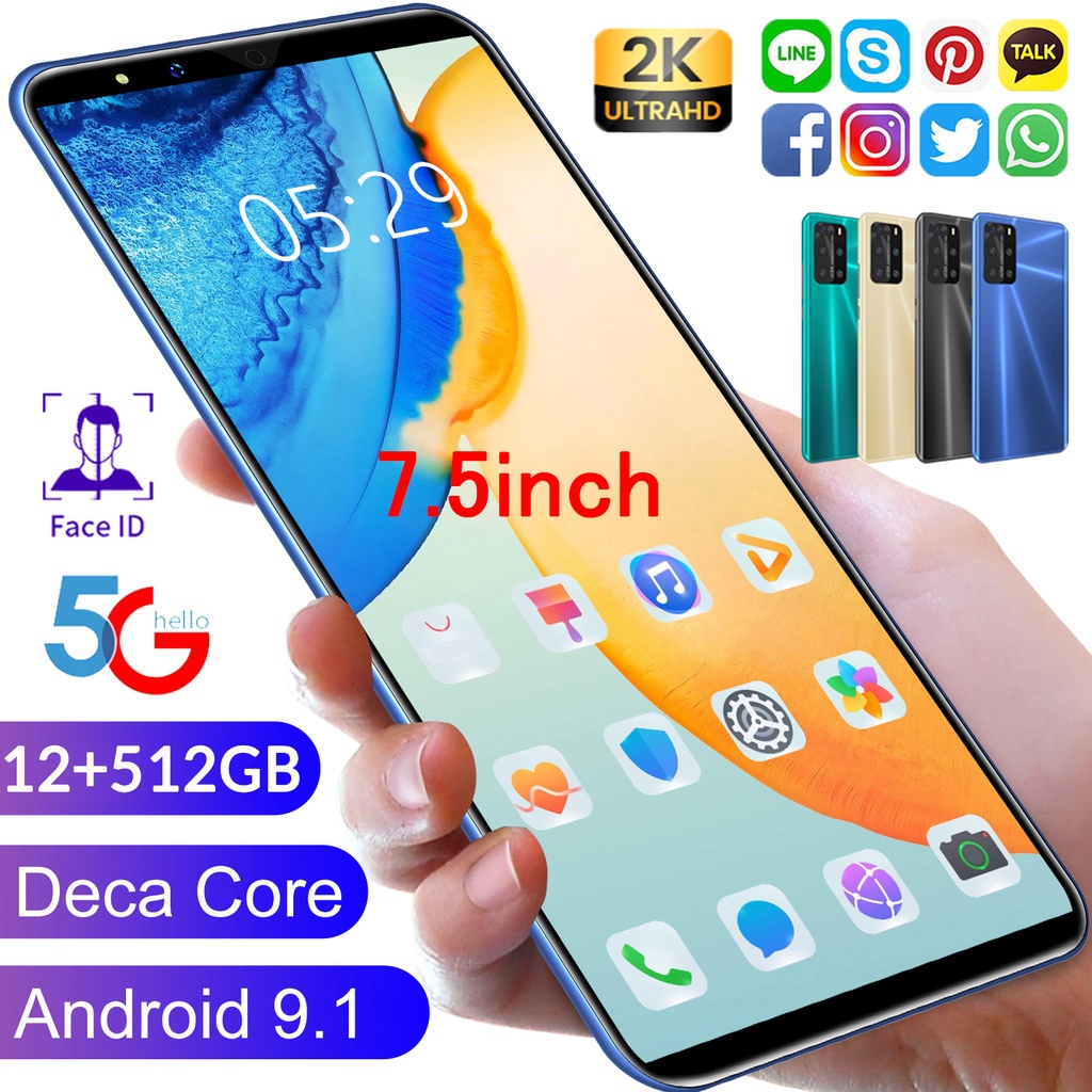 Điện thoại P48 (2GB+32GB/4GB+64GB) Pin 5000mAh | Camera kép AI 16MP | Mở khóa Khuôn mặt 2.0 -Vân tay