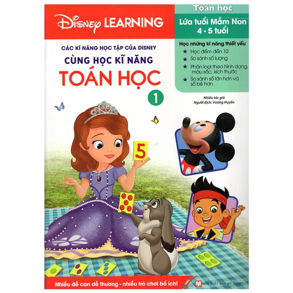 Sách - Disney Learning - Cùng Học Kĩ Năng Toán Học 1