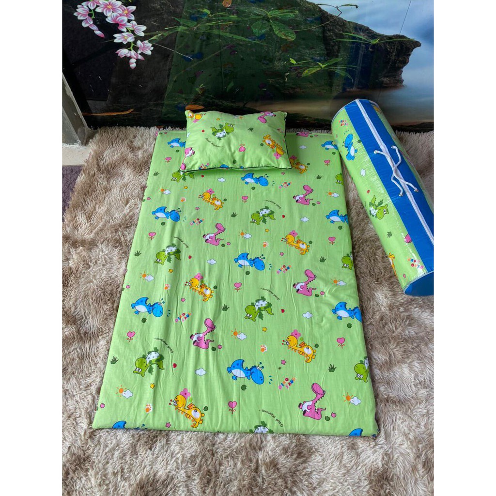 [THÁCH THỨC GIÁ TOÀN QUỐC] SET ĐỆM TRẺ EM 3 MÓN KÈM GỐI VÀ GỐI ÔM. SET ĐỆM CHO TRẺ ĐI MẪU GIÁO - Có video