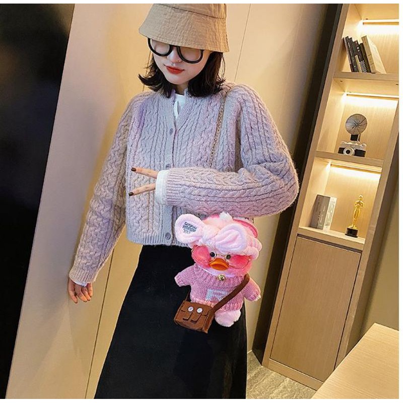 Túi đeo chéo hình vịt chất liệu vải bông full đồ phụ kiện thời trang siêu cute | BigBuy360 - bigbuy360.vn