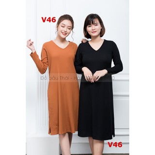  [NEW]Đầm bầu thiết kế len tăm mỏng - V46[SHIPXTRA]