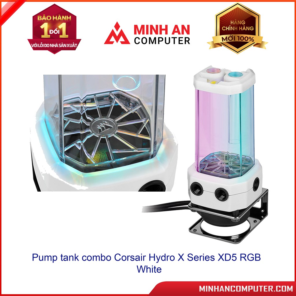 Pump tank combo Corsair Hydro X Series XD5 RGB White