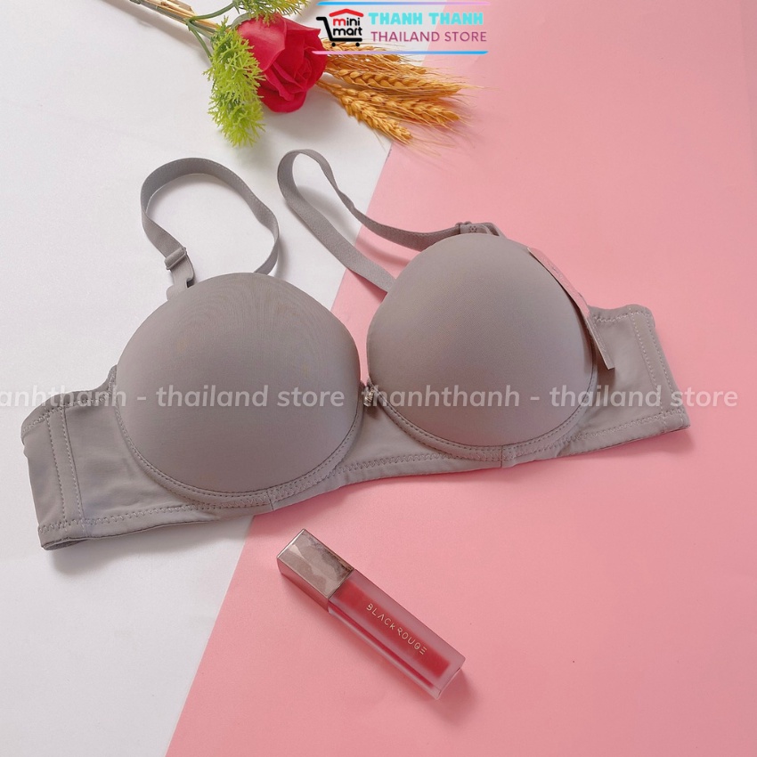 Áo lót Thái | Áo ngực quả trơn, cup ngang, mút vừa, có gọng sisterhood 6001